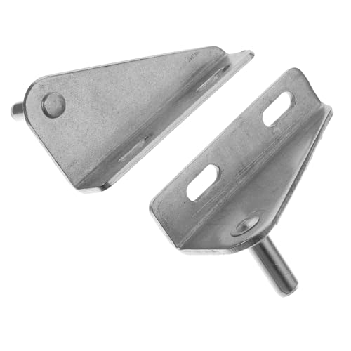 Zerodeko 2 Piezas bisagra de la puerta del refrigerador hielo bisagra de nevera profesional bisagra de refrigerador reemplazable reparacion de bisagras de heladera Acero inoxidable Plata