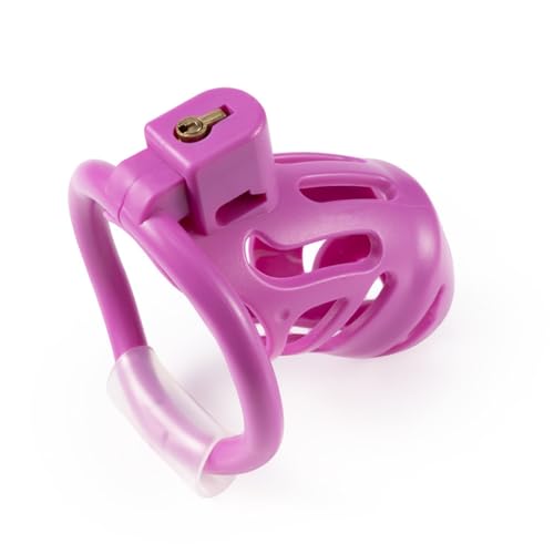 Genérico Jaula de Fitness para Hombre Grande de Resina con 3 tamaños Diferentes de Anillos de Soporte fijos - eshlZ50 (Morado)