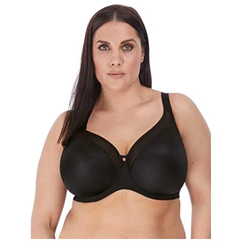 Elomi Women's Smooth Underwire Molded Bra, Black, 40GG US Cover