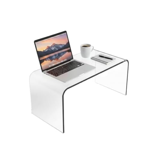 Lavish Home Clear Acrylic Side Multipurpose Use as a Lap Desk, Coffee, End Table