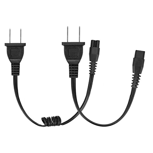 Stun Gun Charger Cord Compatible With Vts-T03, Vts-195; Police 305, Police 928-58, Avenger, Guard Dog Security, Jolt, Stun Master And Most Other Stun Guns (One Long And One Short) #TOP1