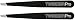 TweezerPro Professional Grade Stainless Steel Slant Tip Tweezers, 2 Pack, Matte Black