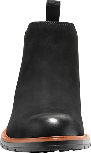 Cole Haan Cole Haan Men's Chamberlin Grand Chelsea Boots, Black Nubuck/Black Water Resistant, 11-M US