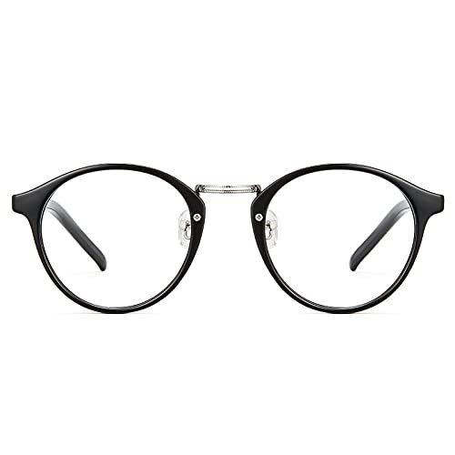 Cyxus Blaulichtfilter Brille Damen, Brillenfassung Rund Retro Brillen, Anti...
