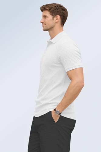 Image of TOPLOT Men's Polo T Shirt | Half Sleeve Design | Comfortable Fit Wear | Stylish Casual Look | Breathable Feel |Modern Style | Easy Movement | Casual & Everyday Wear (5244)