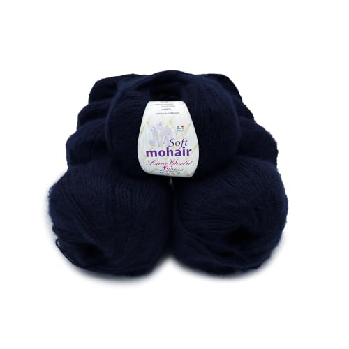 Soft Mohair ovillo de 50 g composición 40% mohair 20% lana 40% acrílico color 8 SM48 2