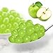 Premium Popping/Bursting Boba Pearls/Boba Bombs/Dessert Topping by Buddha Bubbles Boba (Green Apple Popping Pearls)