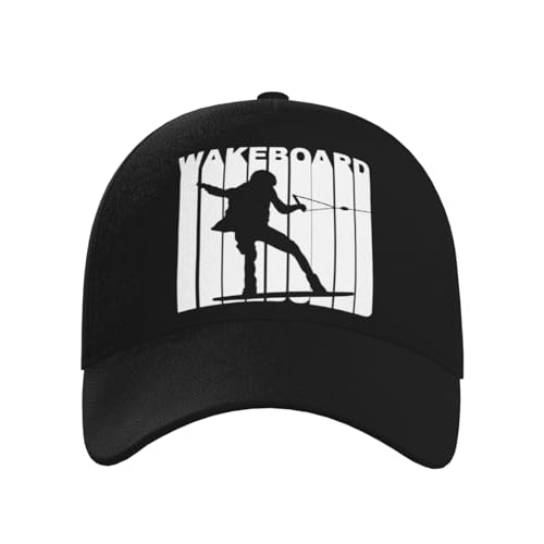 Silhouette Wakeboard Baseball Hats for Men and Women - Classic Adjustable Hats2