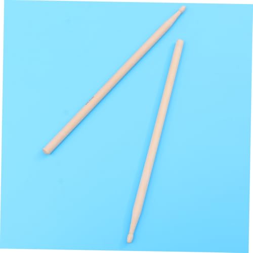 Par de baquetas pesadas de madera para batería, hechas de nogal, para sonido más completo y rendimiento robusto miniatura 7