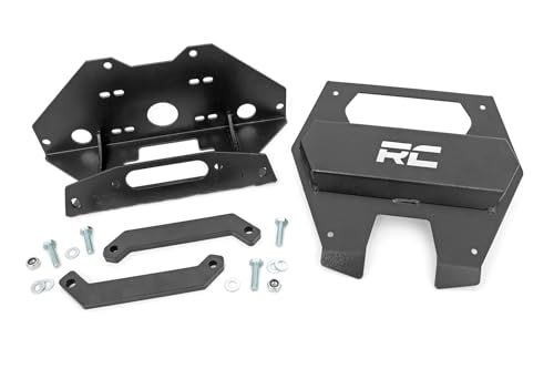 Rough Country Winch Mount for Polaris RZR PRO XP - Bolt-on Mounting Plate, Fits Most UTV Winches
