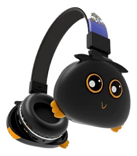 Fone Ouvido Bluetooth Infantil Mostrinhos Sem Fio Kids 4 Cores Divertidas (PRETO)