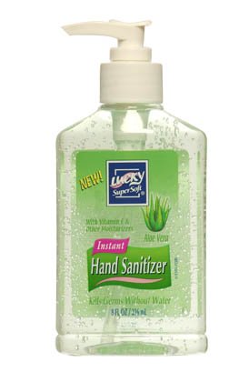 Lucky hand sanitizing Gel 8oz Aloe pump (808829031539)