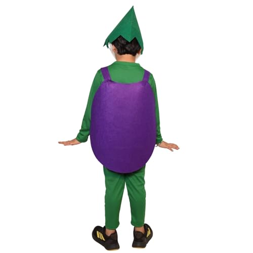 Image of Kaku Fancy Dresses Fruit and Vegetable Costume Paper Cutout with Cap For Kids | Healthy Food Costume For Boys & Girls (Tracksuit Not Included)
