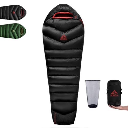 BUERTS Daunenschlafsack für den Winter – Ultraleichter,...