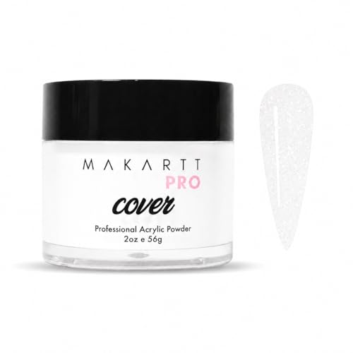 MakarttPro Acrylic Powder 2oz Long-Lasting Durable Formula for Nail Extensions & Nail Art Easy for Salon & Home Use (Pure Elegance 2oz)