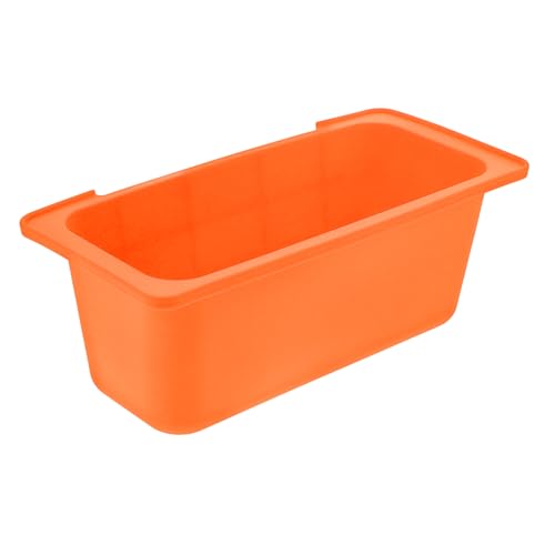 TOYANDONA Bandeja De Goteo De Grasa Forro De Taza De Grasa Cacerola Revestimientos Forro para Bandeja De Goteo Forro De Silicona Grasa Taza De Grasa para Acampar Gel De Sílice Orange