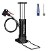 Hopopro Mini Bike Pump Bike Tire Pump Mini-Sized Bike Floor Pump Bike Frame-Mounted Pump Hand Foot Activated Bicycle Pump with Presta & Schrader Valves Aluminum Alloy