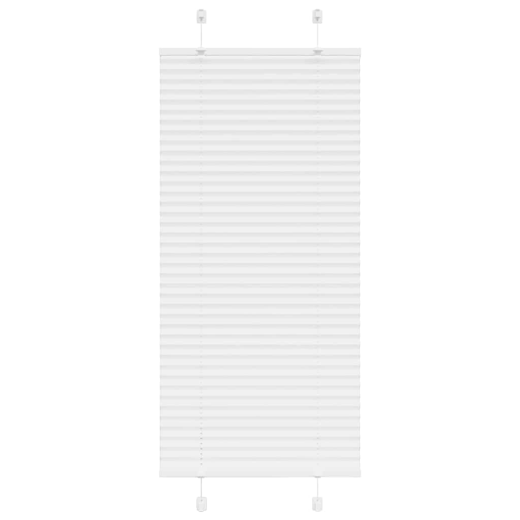 Store plissé zébré Blanc 60x150 cm pour fenêtres de salon et chambre