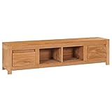 💖Este mueble de TV rústico está hecho de madera maciza de teca, pos lo que proporciona un soporte resistente y duradero.