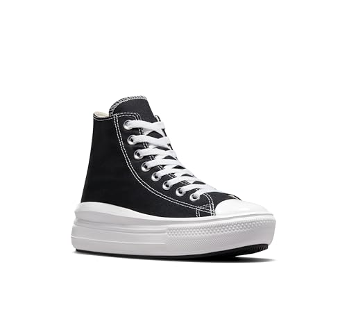 Converse Converse Women's Chuck Taylor All Star Move Platform HI, Black/Natural Ivory/White, 8.5