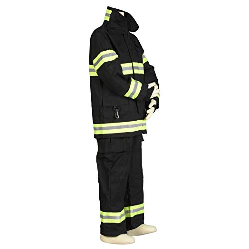 Aeromax Jr. Fire Fighter Bunker Gear, Black, Size 4/6 #TOP2