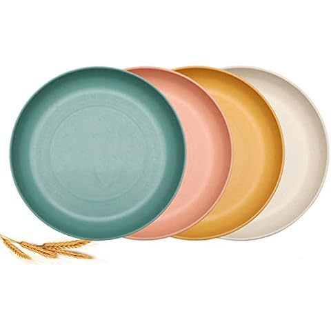Aokelily Unbreakable Dinner and Salad Plates Set Cover
