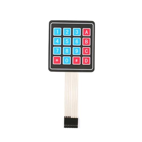 Clavier matriciel 4x4 à membrane extra-plate pour modules de commande et automates