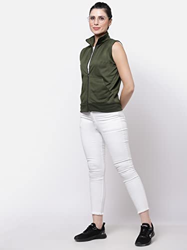 Image of UZARUS Women's Half Sleeves Cotton Fleece Premium Jacket