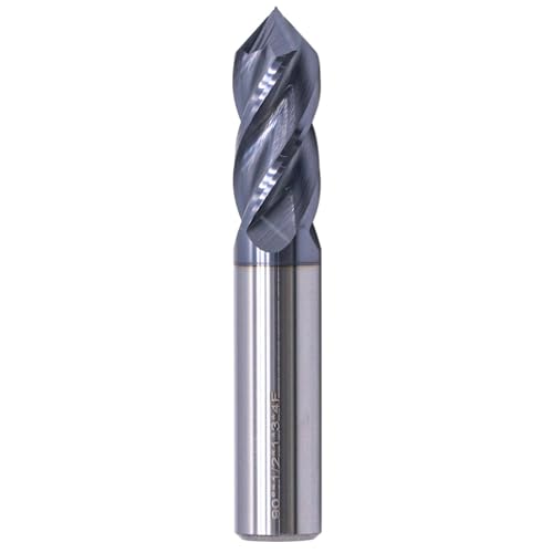 Image of High Performance 1 /2 inch 4-Flute 90 Degree Solid Carbide Drill Mill - AlTiN Coated, 90 Included Angle, 4 Flute, 1 /2 inch Cutting Diameter, 1 /2 inch Shank Diameter, 1 inch Length of Cut, 3 inch Overall Length