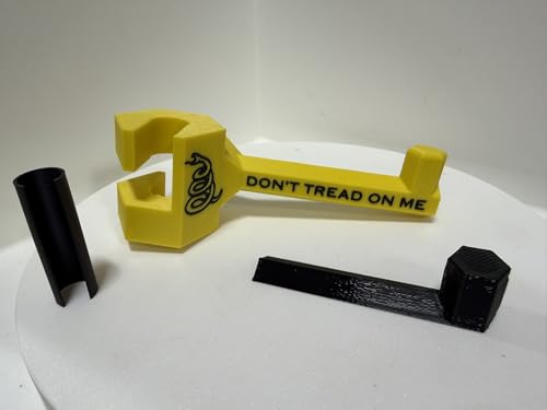 Bow Buddy Twist-On 3.0 Universal Bow Hanger – Tool-Free Headrest Mount for Compound & Hunting Bows – ASA Heat-Resistant Vehicle Bow Holder (Don't Tread on Me)