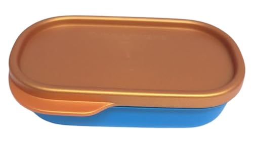 Tupperware to Go Lunch Box Clever Break 120 ml Lunch Box with Divider Eco+ School (Blue Gold 120 ml)