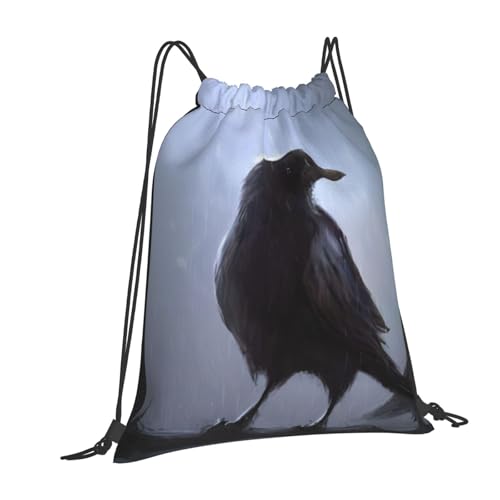 Sac à dos avec cordon de serrage grand format et imprimé Ravens - 2
