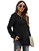 XIEERDUO Long Sleeve Shirts for Women Fall Outfits Crewneck Tunic Tops To Wear With Leggings Black Sweaters Winter Clothes XL