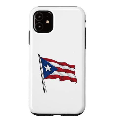 Puerto Rico Flag Retro Distressed Vibe Logo �X�}�z�P�[�X iPhone 11 �p