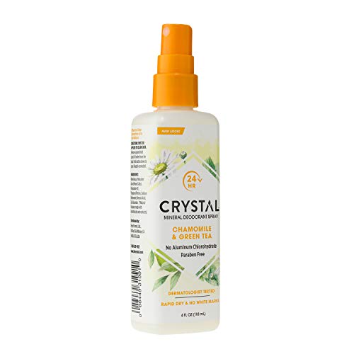Crystal Essence Mineral Deodorant Spray, Chamomile & Green Tea 4 Oz (Pack Of 12) #TOP1