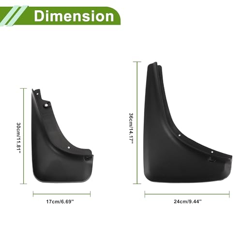 HOPESPANNER Mud Flaps Splash Guards for Jeep Cherokee 2014-2018 Front and Rear Mud Guards 1 Set by HOPESPANNER - Image 4