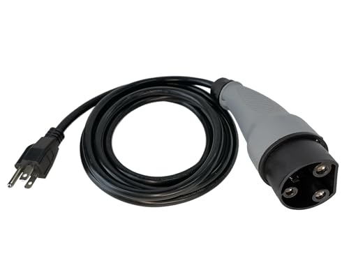 JOEEGO Universal Charging Power Cord Assembly Fits for MadJax XSeries Storm, Star, Denago, Breezy EV Golf Cart, UL Listed, Replaces OEM# 2CR910 (8.2ft)