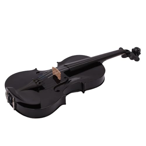 Full Size LALAHO Violin Set for Beginners - Black Fiddle with Case - Image 6