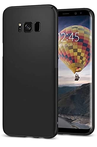 Image of Mobile Back Cover Case for Samsung Galaxy S8 Plus (Silicone Case|CameraProtection|Black SC1510)