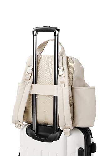 Image of Skip Hop Diaper Bag Backpack with Portable Changing Pad Adjustable Pocket for 30 oz. Tumblers 9 Total Pockets Insulated Packing Cubes Luggage Sleeve & Stroller Straps Fits a 14 inch Laptop Forma Next Oat