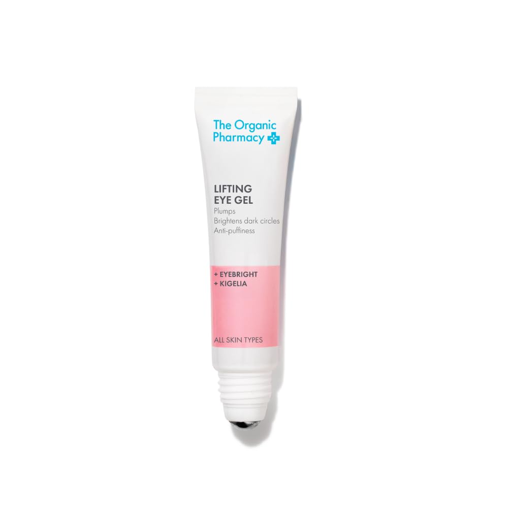 The Organic Pharmacy Lifting Eye Gel, 15ml, Brightens dark circles, Anti-puffiness, With Eyebright and Kigelia
