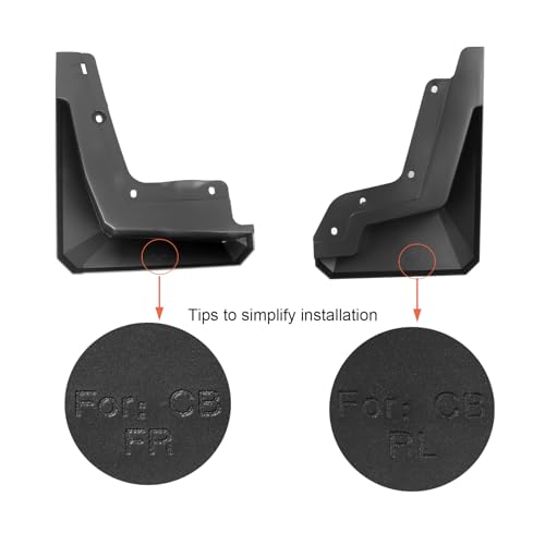Image of Mud Flaps for Tesla Cybertruck 2025 2024 Accessories Splash Guards Fender Wheel Tire Mudguards Front and Rear Set of 4 No Drilling Required