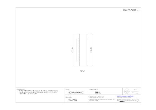 image for Timken 3579 Tapered Roller Bearing, Single Cone, Standard Tolerance, S