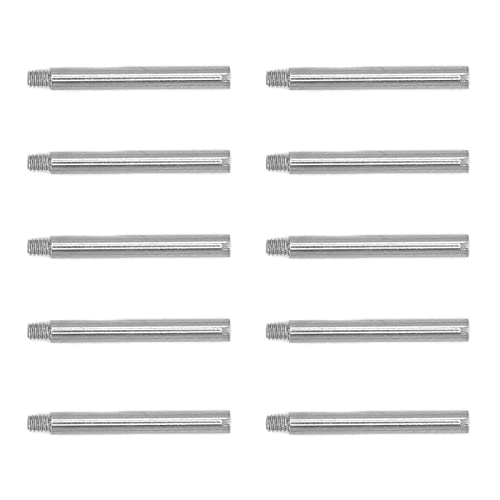 Jeanoko Watch Band Screw Tube, Professional Watch Band Screw Link Pin Steel Safe Portable Replacement Accessory Hard for Watch Repair Shop Watch Screw Replacement(0.53 X 0.06in