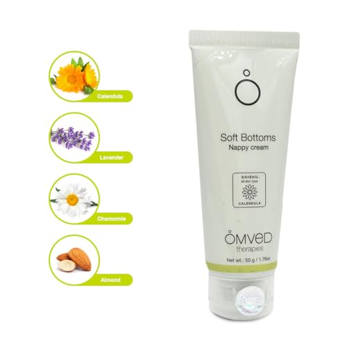 Image of Omved Soft Bottoms Baby Nappy /Diaper Cream - 50 Gram
