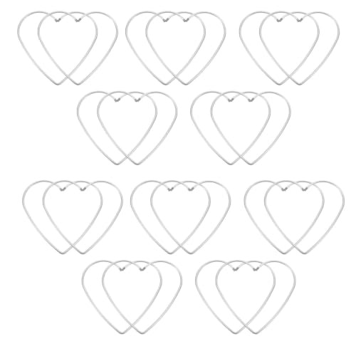 Aros de corazón de hierro para atrapasueños estables que solucionan deformaciones al tejer 2