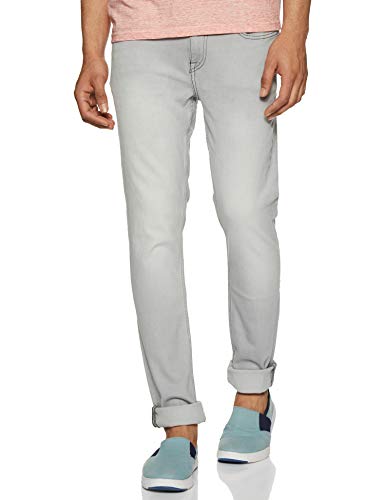 Bruce) Skinny Fit Mid Rise Jeans 