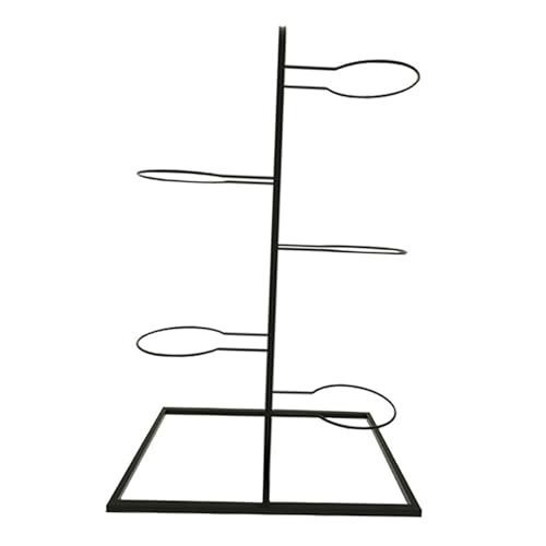 Estante para baloncesto negro de 5 niveles y 37x24x64.5 cm