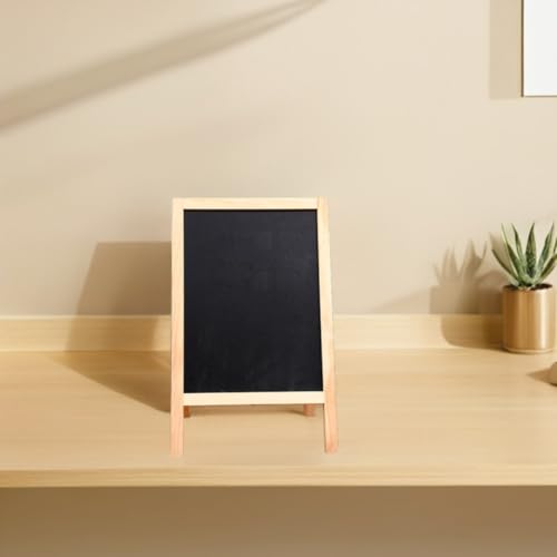 Mini pizarra de madera reutilizable ideal para bodas decorativas y mesas 4