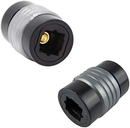 Fiber Optic Cable Extender Female to Female Optical Toslink Digital Audio Extension Cable Coupler Connector Adapter (2 Pack)